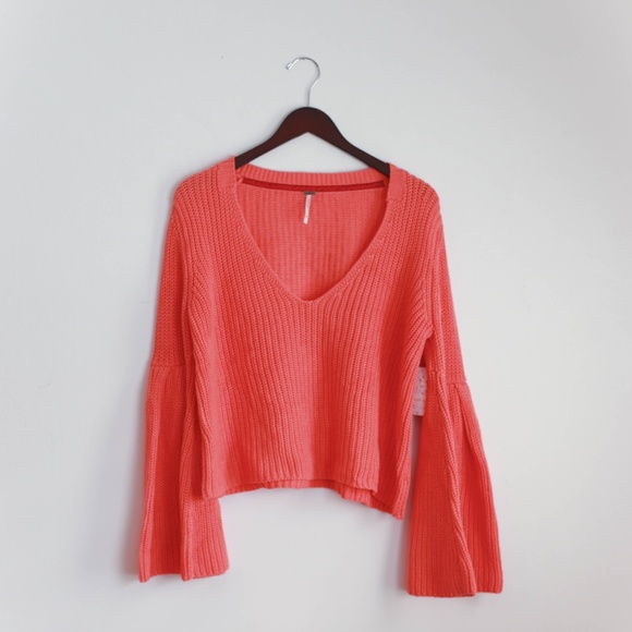 Free People Sweaters - NEW! FREE PEOPLE Damsel Ribbed Knit Crop Sweater